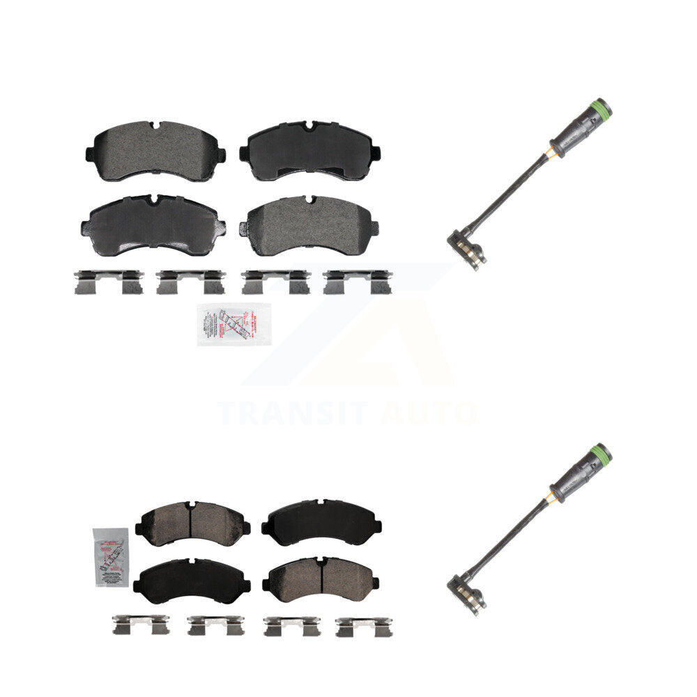 AmeriBRAKES KNW-101329 Disc Brake Pad for 2020-2021 Freightliner Sprinter 3500 - Front and Rear