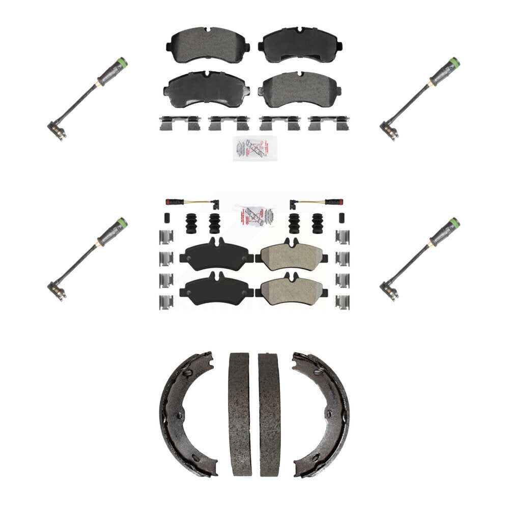 AmeriBRAKES KNW-101378 Disc Brake Pad for 2011-2014 Freightliner Sprinter 3500 - Front and Rear