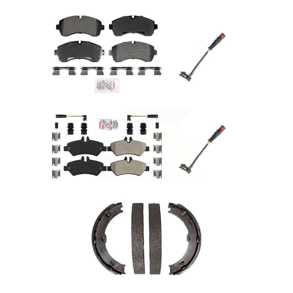 AmeriBRAKES KNW-101384 Disc Brake Pad for 2009 Dodge Sprinter 3500 - Front and Rear