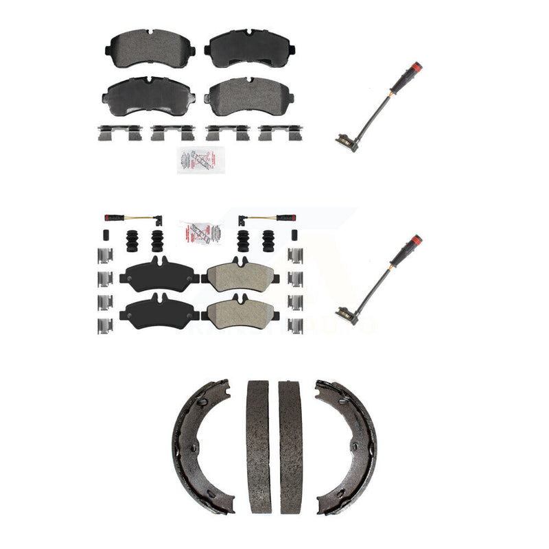 AmeriBRAKES KNW-101384 Disc Brake Pad for 2009 Dodge Sprinter 3500 - Front and Rear