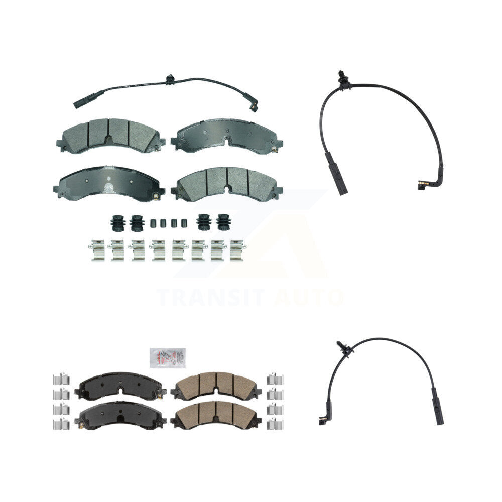 AmeriBRAKES KNW-101396 Disc Brake Pad for 2023-2024 Chevrolet Silverado 2500 HD, Chevrolet Silverado 3500 HD and More - Front and Rear