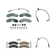 AmeriBRAKES KNW-101396 Disc Brake Pad for 2023-2024 Chevrolet Silverado 2500 HD, Chevrolet Silverado 3500 HD and More - Front and Rear