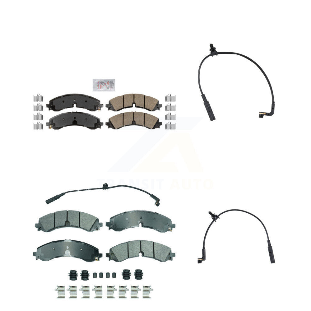 AmeriBRAKES KNW-101397 Disc Brake Pad for 2023-2024 Chevrolet Silverado 2500 HD, Chevrolet Silverado 3500 HD and More - Front and Rear