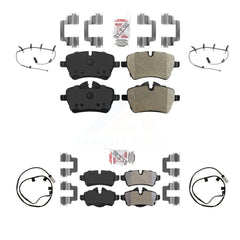 AmeriBRAKES KNW-101417 Disc Brake Pad for 2007-2008 Mini Cooper - Front and Rear