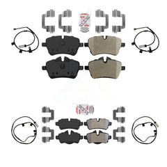 AmeriBRAKES KNW-101424 Disc Brake Pad for 2013 Mini Cooper - Front and Rear