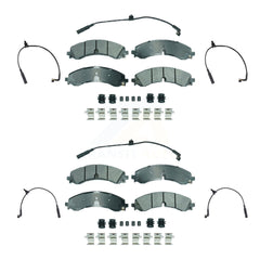 AmeriBRAKES KNW-101428 Disc Brake Pad for 2023-2024 Chevrolet Silverado 2500 HD, Chevrolet Silverado 3500 HD and More - Front and Rear