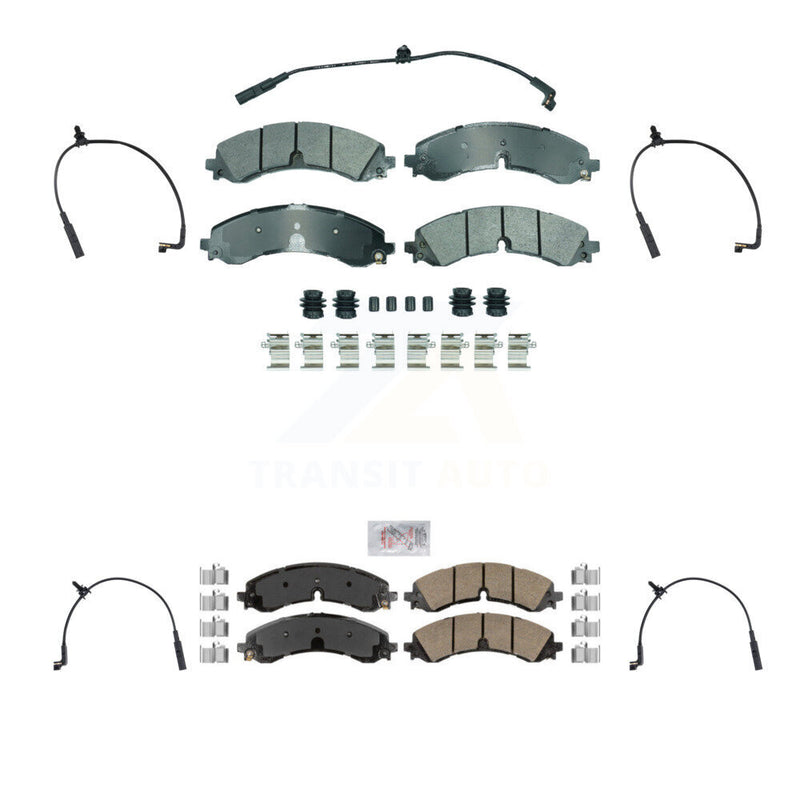 AmeriBRAKES KNW-101429 Disc Brake Pad for 2023-2024 Chevrolet Silverado 2500 HD, Chevrolet Silverado 3500 HD and More - Front and Rear