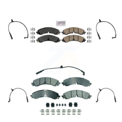 AmeriBRAKES KNW-101430 Disc Brake Pad for 2023-2024 Chevrolet Silverado 2500 HD, Chevrolet Silverado 3500 HD and More - Front and Rear