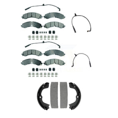 AmeriBRAKES KNW-101438 Disc Brake Pad for 2023-2024 Chevrolet Silverado 2500 HD, Chevrolet Silverado 3500 HD and More - Front and Rear