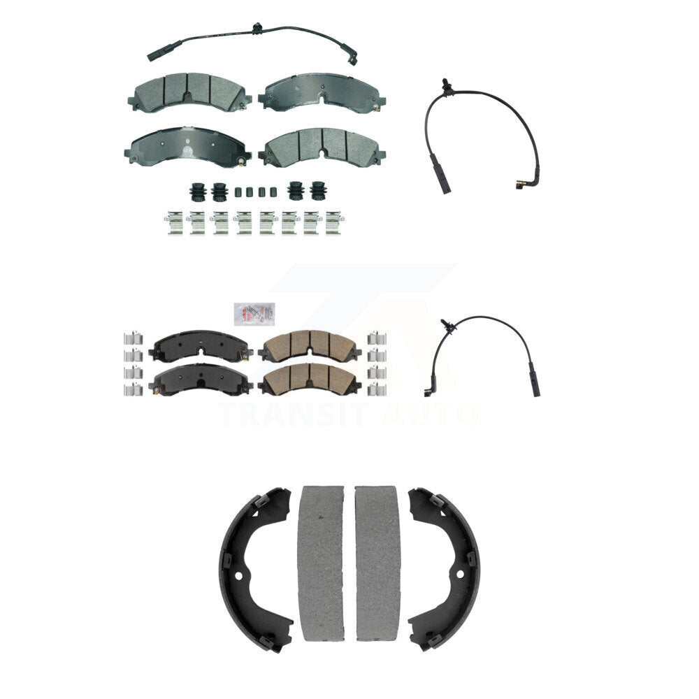 AmeriBRAKES KNW-101440 Disc Brake Pad for 2023-2024 Chevrolet Silverado 2500 HD, Chevrolet Silverado 3500 HD and More - Front and Rear
