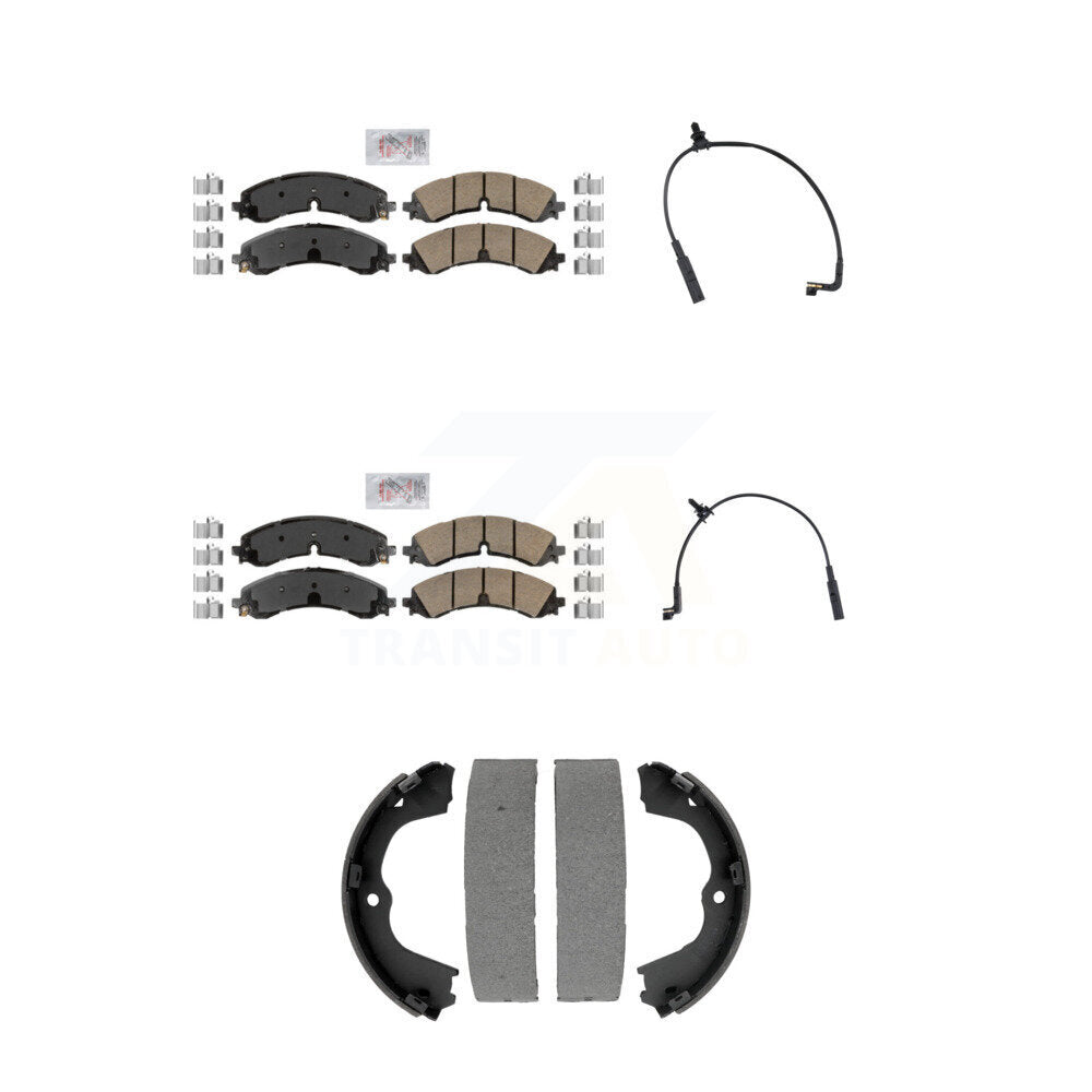 AmeriBRAKES KNW-101441 Disc Brake Pad for 2023-2024 Chevrolet Silverado 2500 HD, Chevrolet Silverado 3500 HD and More - Front and Rear