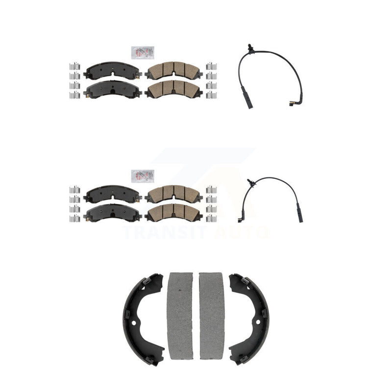 AmeriBRAKES KNW-101441 Disc Brake Pad for 2023-2024 Chevrolet Silverado 2500 HD, Chevrolet Silverado 3500 HD and More - Front and Rear