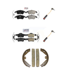 AmeriBRAKES KNW-101445 Disc Brake Pad for 2010-2016 Mercedes-Benz CLS400, Mercedes-Benz E350 and More - Front and Rear