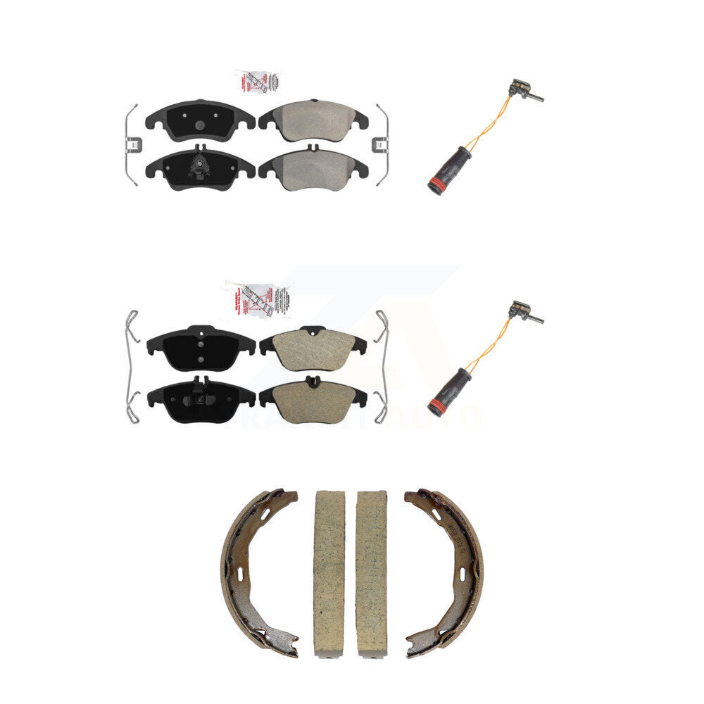 AmeriBRAKES KNW-101446 Disc Brake Pad for 2008-2017 Mercedes-Benz E400, Mercedes-Benz E550 and More - Front and Rear
