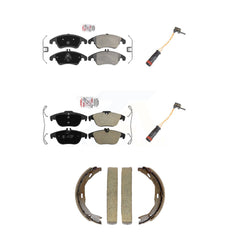 AmeriBRAKES KNW-101446 Disc Brake Pad for 2008-2017 Mercedes-Benz E400, Mercedes-Benz E550 and More - Front and Rear