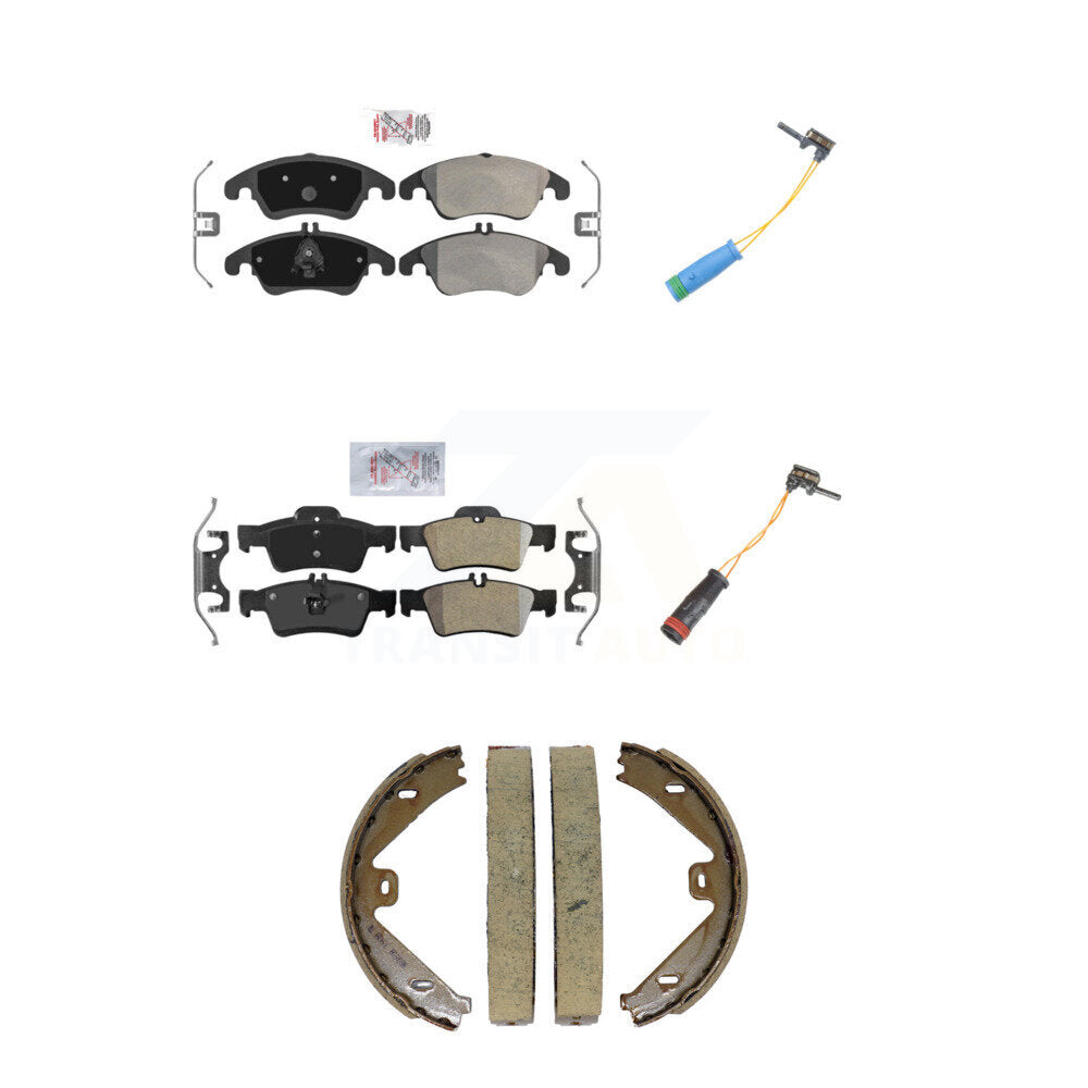AmeriBRAKES KNW-101447 Disc Brake Pad for 2015-2016 Mercedes-Benz E400 - Front and Rear