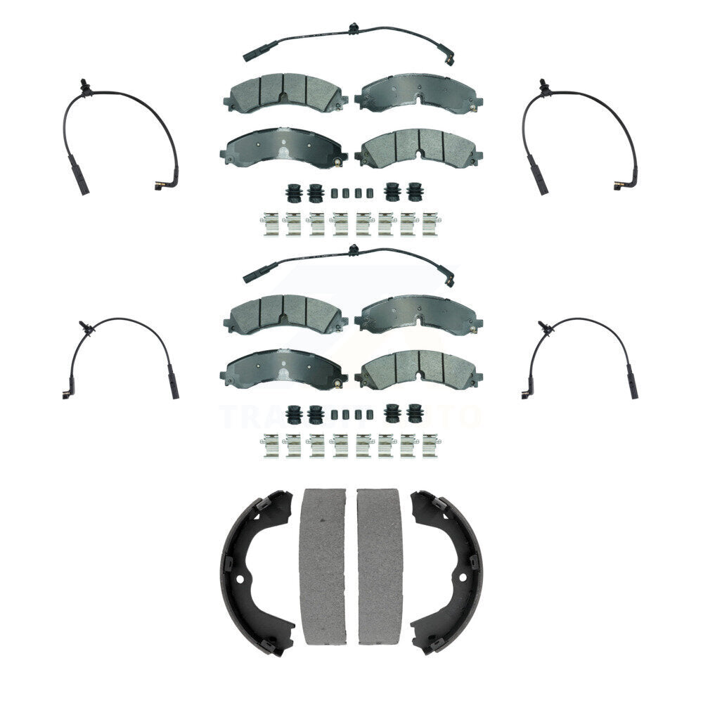 AmeriBRAKES KNW-101453 Disc Brake Pad for 2023-2024 Chevrolet Silverado 2500 HD, Chevrolet Silverado 3500 HD and More - Front and Rear