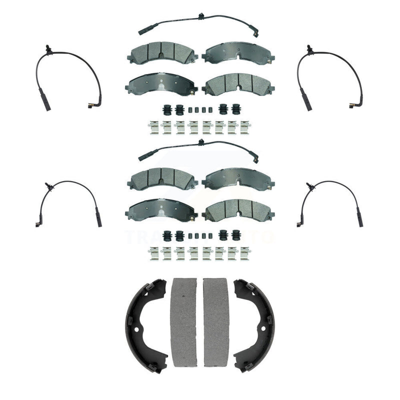 AmeriBRAKES KNW-101453 Disc Brake Pad for 2023-2024 Chevrolet Silverado 2500 HD, Chevrolet Silverado 3500 HD and More - Front and Rear