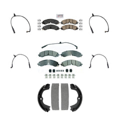 AmeriBRAKES KNW-101454 Disc Brake Pad for 2023-2024 Chevrolet Silverado 2500 HD, Chevrolet Silverado 3500 HD and More - Front and Rear