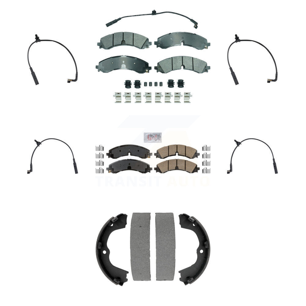 AmeriBRAKES KNW-101455 Disc Brake Pad for 2023-2024 Chevrolet Silverado 2500 HD, Chevrolet Silverado 3500 HD and More - Front and Rear