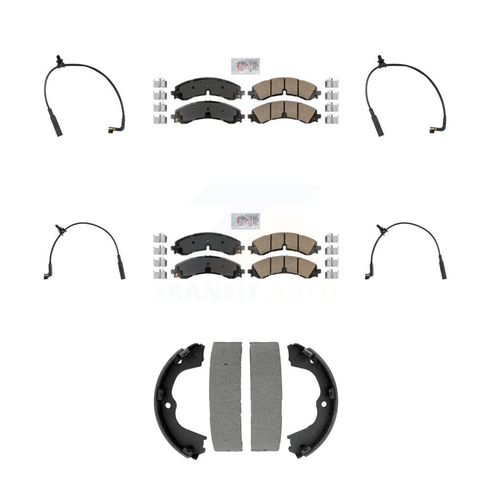 AmeriBRAKES KNW-101456 Disc Brake Pad for 2023-2024 Chevrolet Silverado 2500 HD, Chevrolet Silverado 3500 HD and More - Front and Rear
