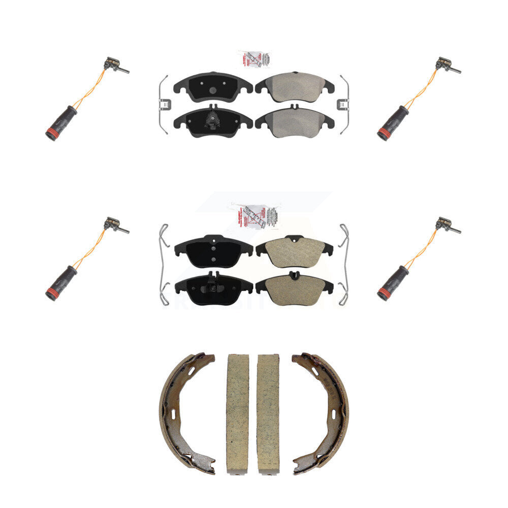 AmeriBRAKES KNW-101458 Disc Brake Pad for 2008-2017 Mercedes-Benz E400, Mercedes-Benz E550 and More - Front and Rear