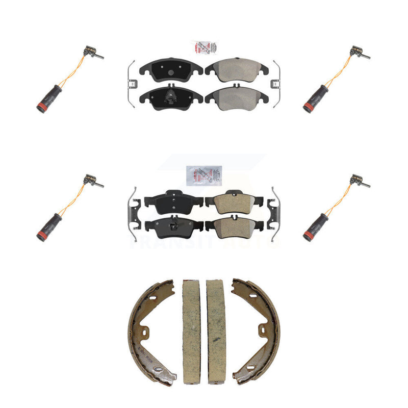 AmeriBRAKES KNW-101459 Disc Brake Pad for 2010-2016 Mercedes-Benz CLS400, Mercedes-Benz E350 and More - Front and Rear