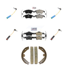 AmeriBRAKES KNW-101462 Disc Brake Pad for 2015-2016 Mercedes-Benz E400 - Front and Rear