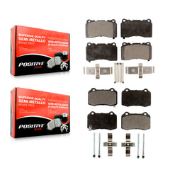 Positive Plus KPF-100006 Disc Brake Pad for 2010-2016 Hyundai Genesis Coupe, Tesla S - Front and Rear