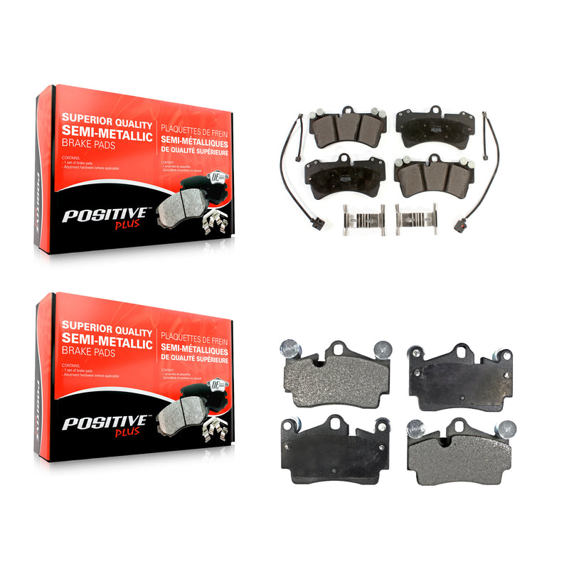 Positive Plus KPF-100014 Disc Brake Pad for 2003-2015 Audi Q7, Porsche Cayenne, Volkswagen Touareg - Front and Rear
