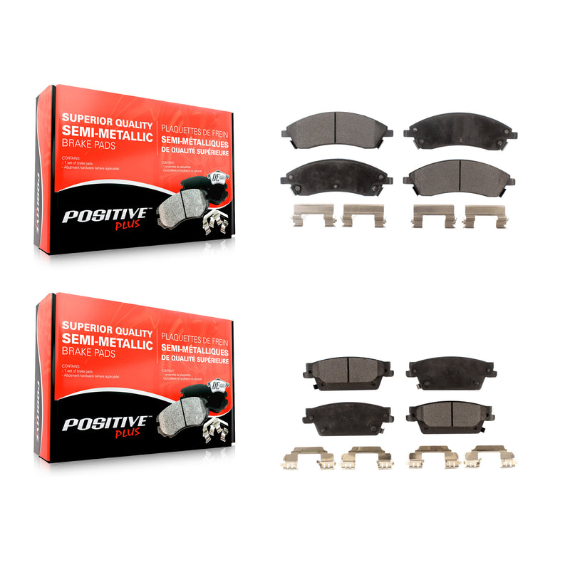 Positive Plus KPF-100015 Disc Brake Pad for 2004-2009 Cadillac SRX, Cadillac CTS, Cadillac STS - Front and Rear