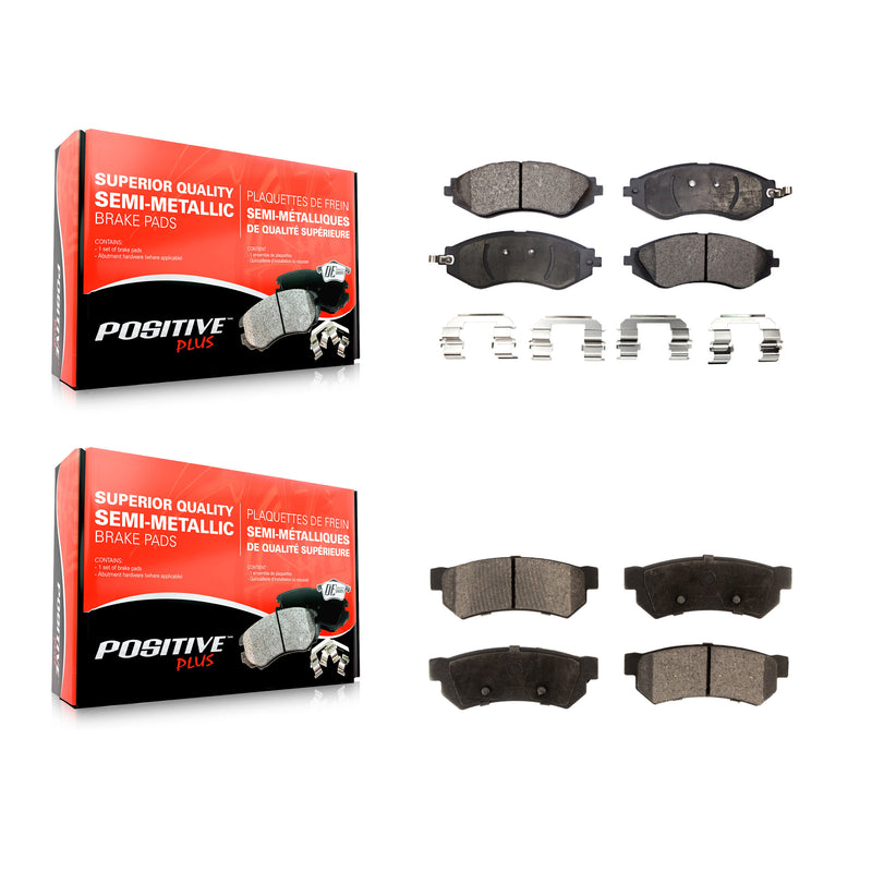 Positive Plus KPF-100021 Disc Brake Pad for 2007-2008 Chevrolet Optra, Suzuki Forenza, Suzuki Reno - Front and Rear