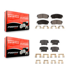 Positive Plus KPF-100027 Disc Brake Pad for 2005-2023 Dodge Charger, Dodge Challenger and More - Front and Rear