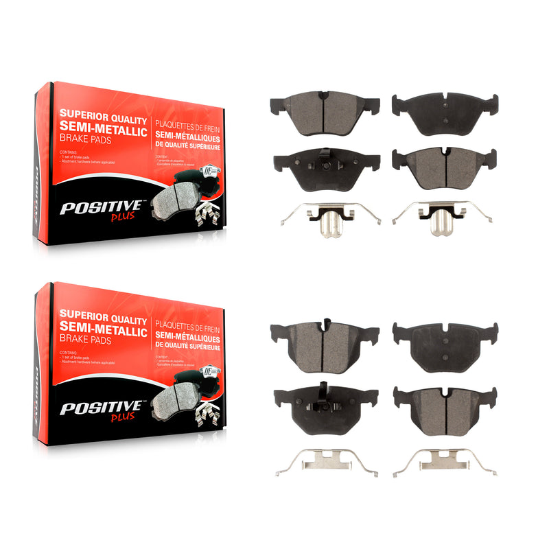 Positive Plus KPF-100031 Disc Brake Pad for 2006-2007 BMW 335xi, BMW 330i, BMW 330xi - Front and Rear