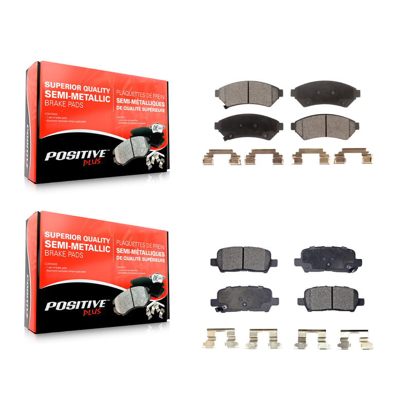 Positive Plus KPF-100039 Disc Brake Pad for 2004-2009 Buick Allure, Buick LaCrosse, Pontiac Grand Prix - Front and Rear