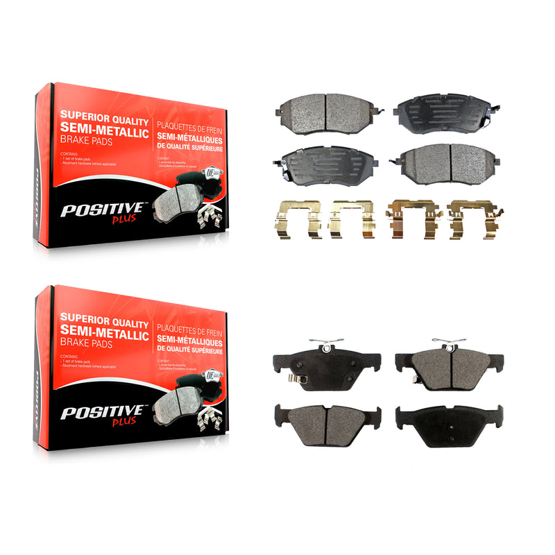 Positive Plus KPF-100041 Disc Brake Pad for 2015-2021 Subaru Legacy, Subaru WRX, Subaru Outback - Front and Rear