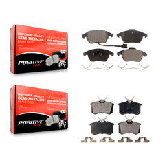 Positive Plus KPF-100055 Disc Brake Pad for 2009-2019 Volkswagen Jetta, Volkswagen Beetle, Audi A3 - Front and Rear