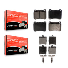 Positive Plus KPF-100057 Disc Brake Pad for 2004-2011 Mercedes-Benz SLK300, Mercedes-Benz SLK350 and More - Front and Rear