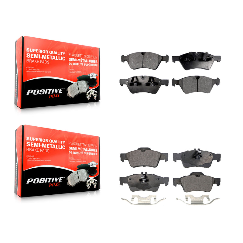 Positive Plus KPF-100059 Disc Brake Pad for 2006-2009 Mercedes-Benz E350, Mercedes-Benz E550, Mercedes-Benz E500 - Front and Rear