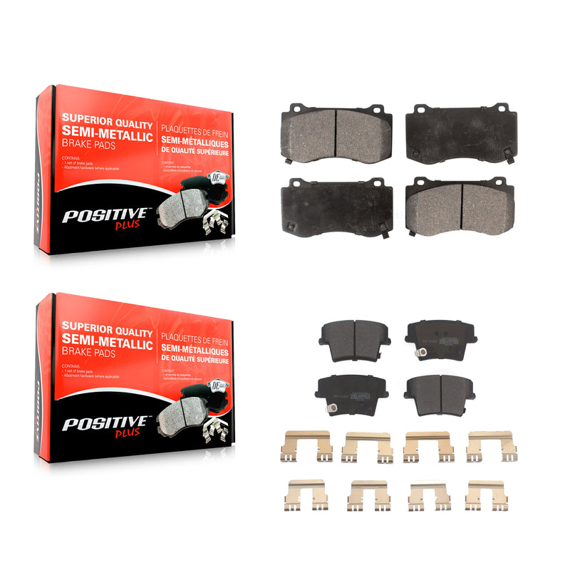 Positive Plus KPF-100061 Disc Brake Pad for 2015 Dodge Charger - Front and Rear