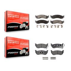 Positive Plus KPF-100065 Disc Brake Pad for 2006-2010 Ford Explorer Sport Trac, Ford Explorer, Mercury Mountaineer - Front and Rear