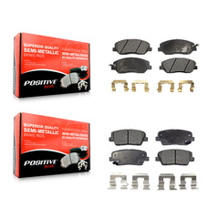 Positive Plus KPF-100078 Disc Brake Pad for 2006-2014 Kia Sedona, Hyundai Genesis and More - Front and Rear