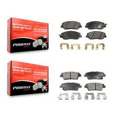 Positive Plus KPF-100080 Disc Brake Pad for 2010-2012 Hyundai Genesis - Front and Rear