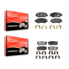 Positive Plus KPF-100081 Disc Brake Pad for 2006-2007 Hyundai Entourage, Kia Sedona - Front and Rear
