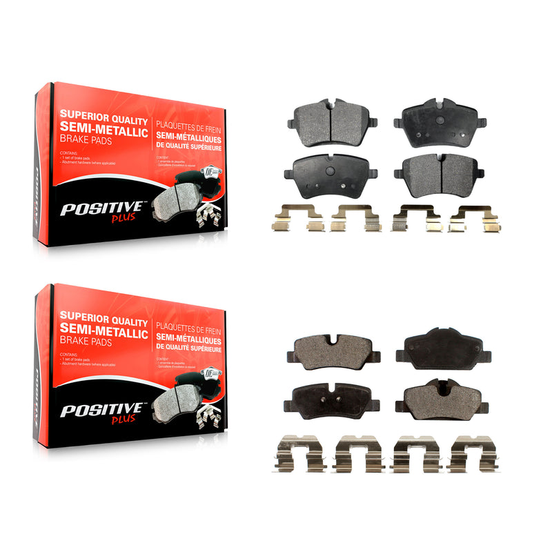Positive Plus KPF-100086 Disc Brake Pad for 2015-2016 Mini Cooper - Front and Rear