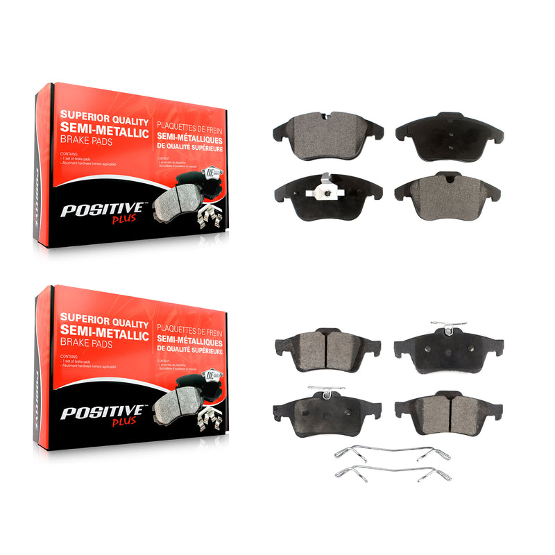 Positive Plus KPF-100093 Disc Brake Pad for 2005-2013 Jaguar XF, Jaguar S-Type and More - Front and Rear