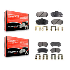 Positive Plus KPF-100104 Disc Brake Pad for 2010-2017 Hyundai Tucson, Kia Cadenza, Kia Sportage - Front and Rear