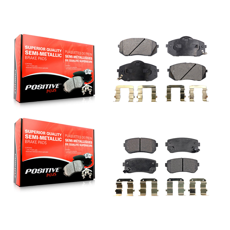 Positive Plus KPF-100104 Disc Brake Pad for 2010-2017 Hyundai Tucson, Kia Cadenza, Kia Sportage - Front and Rear