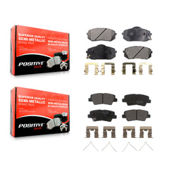 Positive Plus KPF-100107 Disc Brake Pad for 2016 Kia Soul EV - Front and Rear