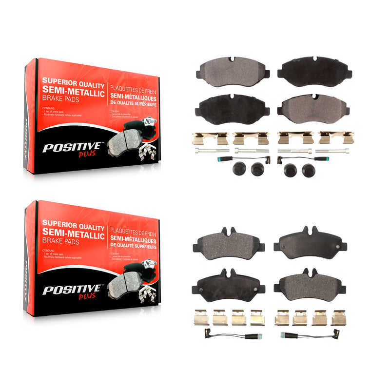 Positive Plus KPF-100116 Disc Brake Pad for 2007-2018 Mercedes-Benz Sprinter 2500, Dodge Sprinter 2500, Freightliner Sprinter 2500 - Front and Rear